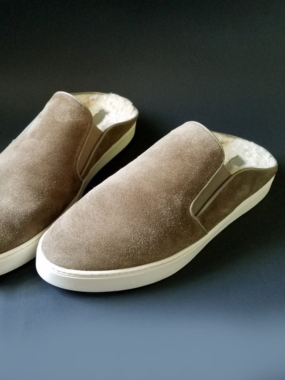 Vince Garvey 2‎ Shearling Slip on Sheepskin Sneakers Shoes Slippers Size 9